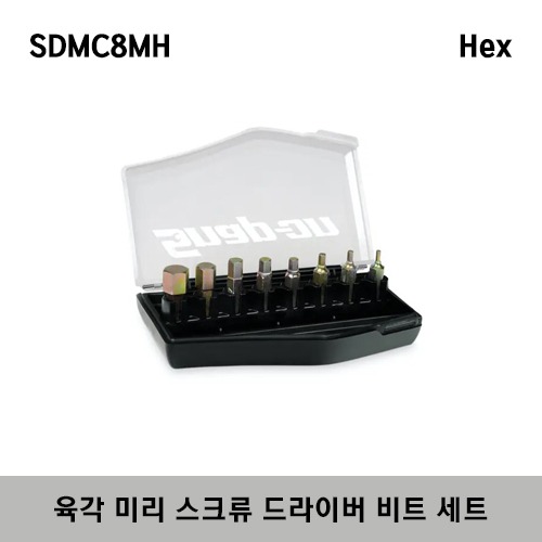 SDMC8MH Metric Hex Screwdriver Bit Set (Black Case) (8 pcs) 스냅온 미리사이즈 육각(헥스) 스크류 드라이버 비트 세트 블랙 (8 pcs) / 세트구성 : SDMM2702B, SDMM2702.5B, SDMM2703B, SDMM2704C, SDMM2705C, SDMM2706C, SDMM2708B, SDMM2710B, SDMC8