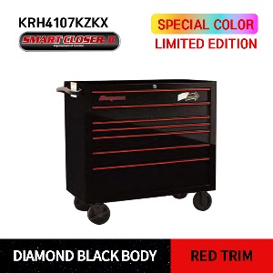 KRH4107KZKX 40&quot; Seven-Drawer Single Bank Heritage Series Roll Cab Limited Edition(DIAMOND BLACK / RED) 스냅온 헤리티지 시리즈 리미티드 에디션 40&quot; 싱글 뱅크 7도어 툴박스 (다이아몬드블랙/레드)