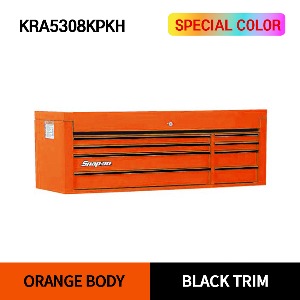 KRA5308KPKH 53&quot; 8-Drawer Top Chest (Orange/Black) 스냅온 헤리티지 시리즈 리미티드 에디션 53&quot; 8서랍 탑체스트 (오렌지/블랙)