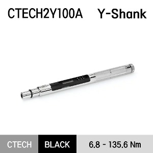CTECH2Y100A Interchangable Head Y-Shank ControlTech® Industrial Torque Wrench (5–100 ft-lb) 교환식 헤드 Y자형 ControlTech® 산업용 토크 렌치 (5–100 ft-lb) (6.8-135.6N.m) (Y-Shank)